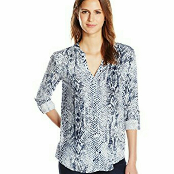 Soft Joie Tops - Joie soft snakeskin button down